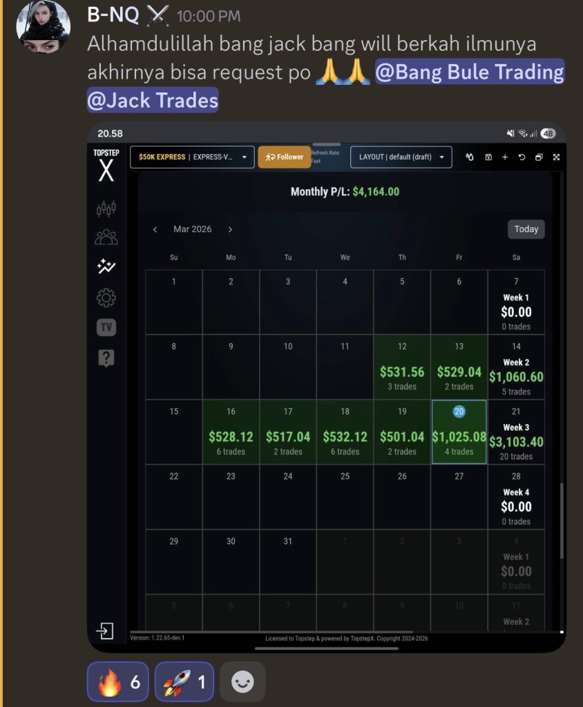 Testimoni trader member JW Trading Academy