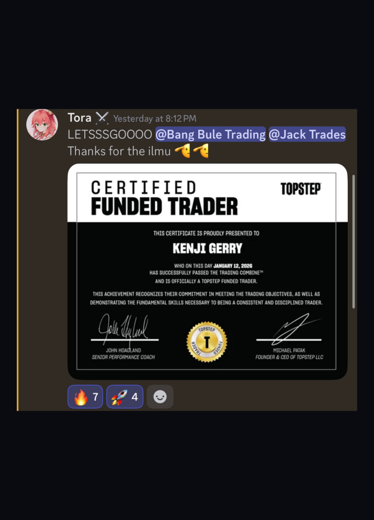 Testimoni trader member JW Trading Academy