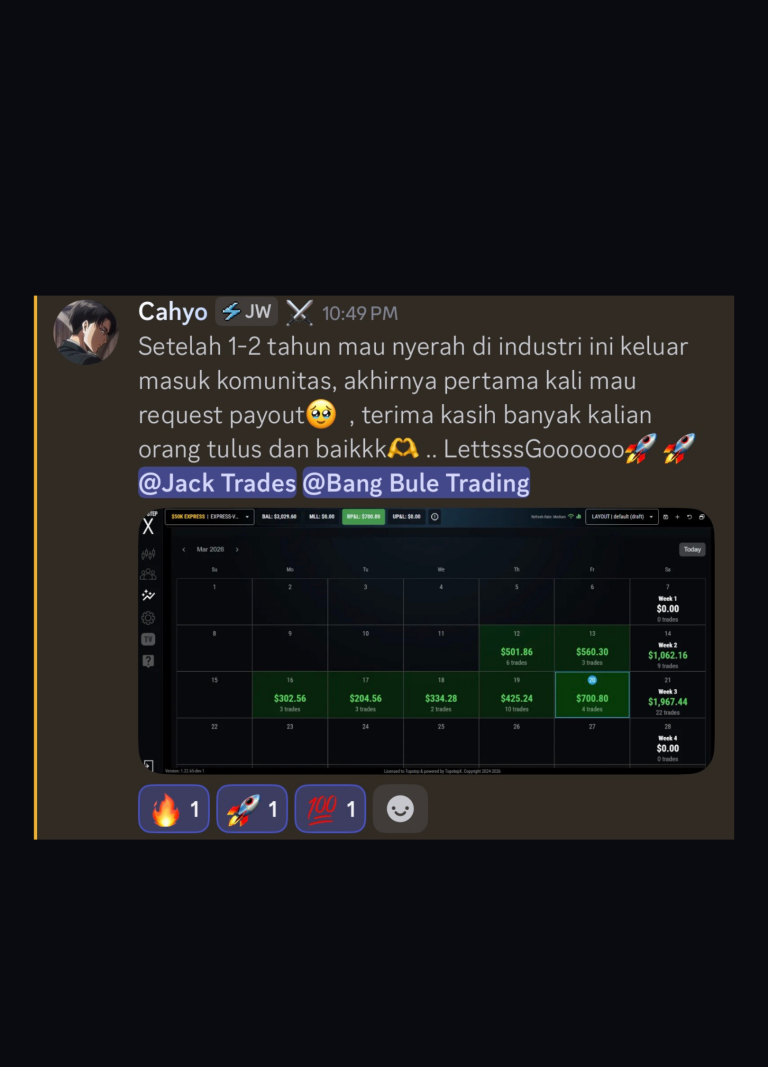 Testimoni trader member JW Trading Academy
