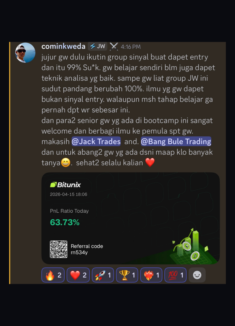 Testimoni trader member JW Trading Academy